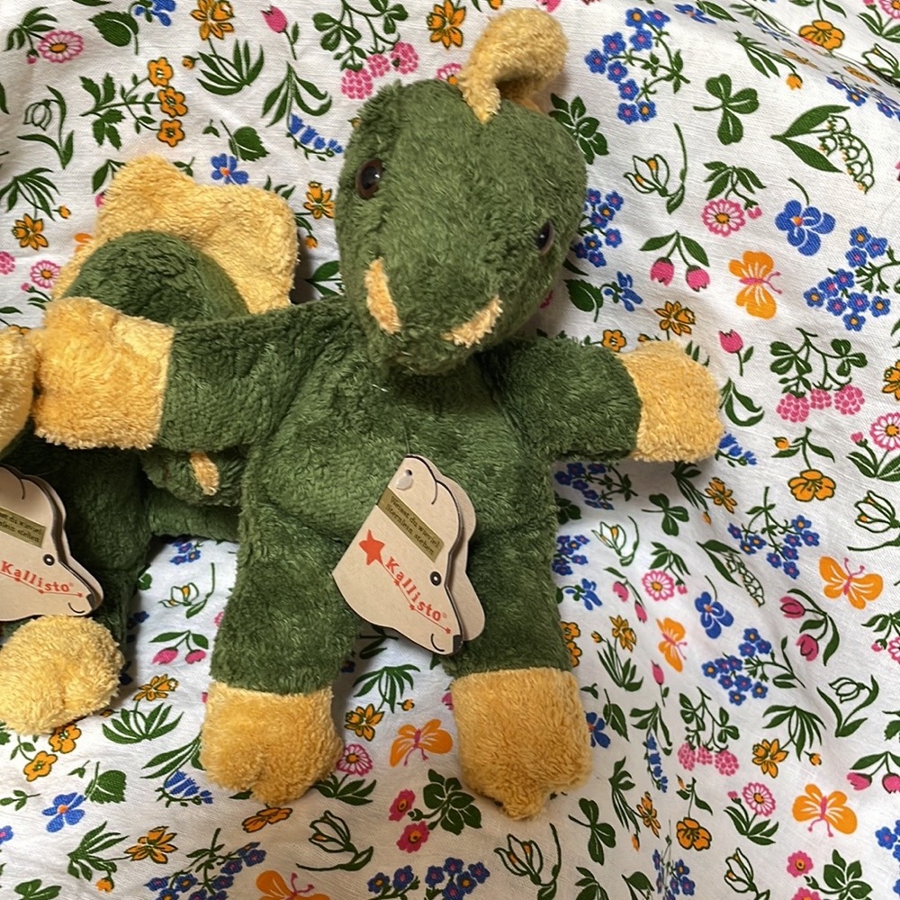 Kallisto Organic Cotton/ Wool Dragon Baby Toy/ Music box NEW!
